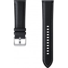 Samsung Stitch Leather Band (20mm, S/M) Black ET-SLR85SBEGEU