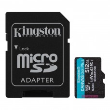 512GB microSDXC Kingston Canvas Go! Plus A2 U3 V30 170MB/s + adapter SDCG3/512GB