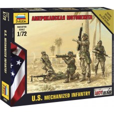ZVEZDA Wargames (HW) figurky 7407 - American Infantry (1:72)