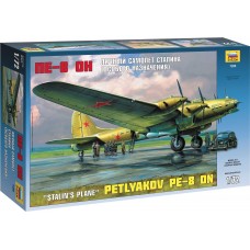 ZVEZDA Model Kit letadlo 7280 - Petlyakov Pe-8 ON Stalin´s Plane (re-release) (1:72)