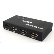 PREMIUMCORD HDMI splitter 1-2 porty kovový s napájením, 4K, FULL HD, 3D khsplit2b